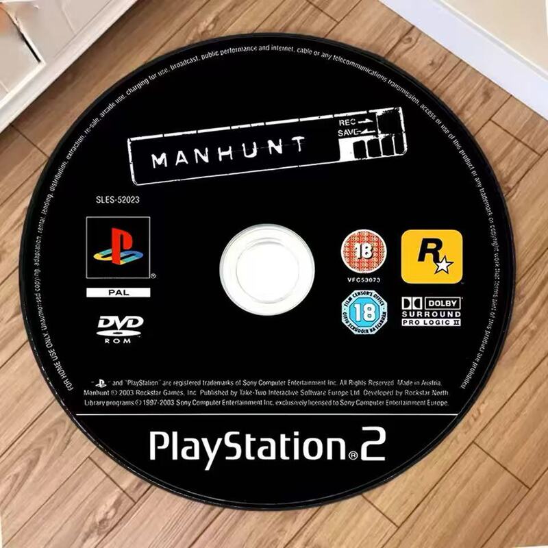 Cross-Border Attitude Niche Round Diatom Mud Floor Mat, Cool and Handsome, Bathroom Absorbent Mat, Quick-Drying and Non-Slip