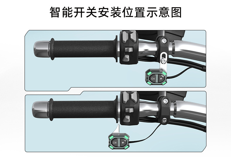 Motorcycle Led Spotlight, Electric Vehicle Road Lighting, High and Low Beam Headlight, External Strong Light, Super Bright Front Light, Motorcycle Modification