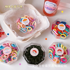 キャンディー色の髪ひもの子供ゴムの髪輪は甘くて、髪を傷つけません。