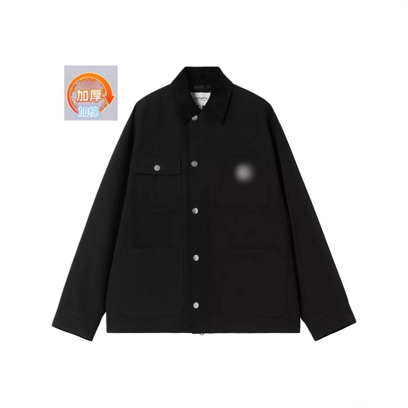 Carhartt Fw22 Michigan Multi-Pocket Workwear Cotton Jacket for Men and Women