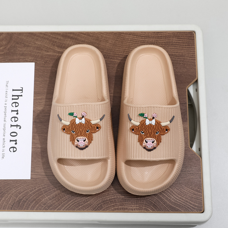 Ins High-Soled Thick-Soled Slippers for Women, Summer Indoor and Outdoor Eva Soft-Soled Slippers with a Stepping-On-Clouds Feel, In-Stock Wholesale Export Shoes