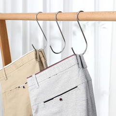 日本不鏽鋼s型掛鈎金屬S鈎香腸臘肉掛鈎廚房浴室多用s形大號單鈎