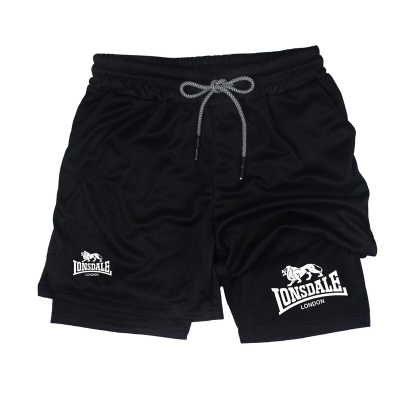 2-in-1 running shorts for men, Langsdale compression shorts with phone pocket and towel loop for summer sports 2-in-1 running shorts for men, Langsdale compression shorts with phone pocket and towel loop for summer sports