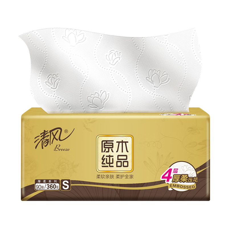 Qingfeng オーク純粋なティッシュペーパー 4 層厚みのある 360 枚 S サイズトイレットペーパー フェイシャルティッシュ ナプキン 手頃な価格のパッケージ送料無料|undefined