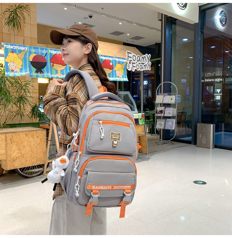Exquisite schoolbag, large-capacity lightweight backpack for both men and women, backpack for 2024 junior high school, senior high school and college students, for commuting undefined