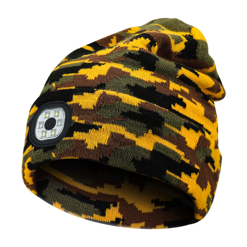 Unisex Wireless music multi-function charging luminous Bluetooth hat Bluetooth LED luminous hat_voghion.com