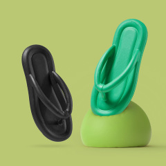 New candy-colored flip-flops for women, summer outdoor flip-flops for home use, non-slip soft-soled couple slippers for men