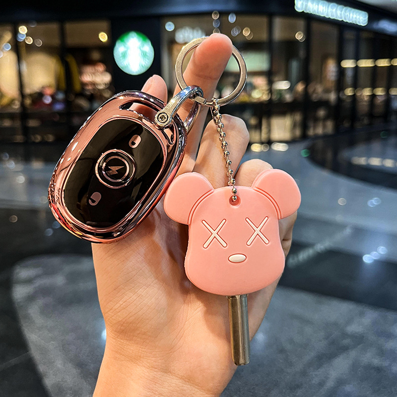 전기 자동차 H [로즈 파우더] + 핑크 도어 키 세트