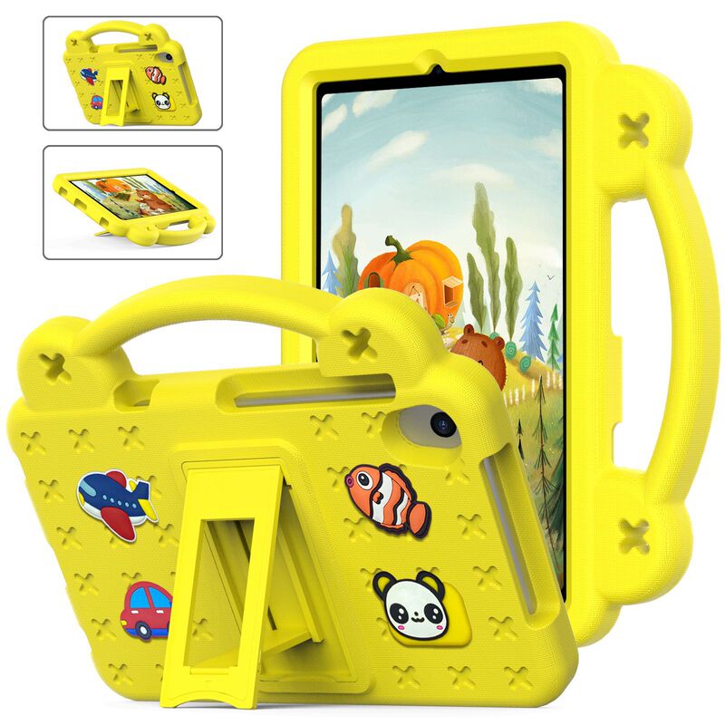 Suitable for Tcl8Le Anti-Fall Bracket Onn8.0 Tablet Protective Cover M8 Cartoon DIY Creative Bear Soft Shell