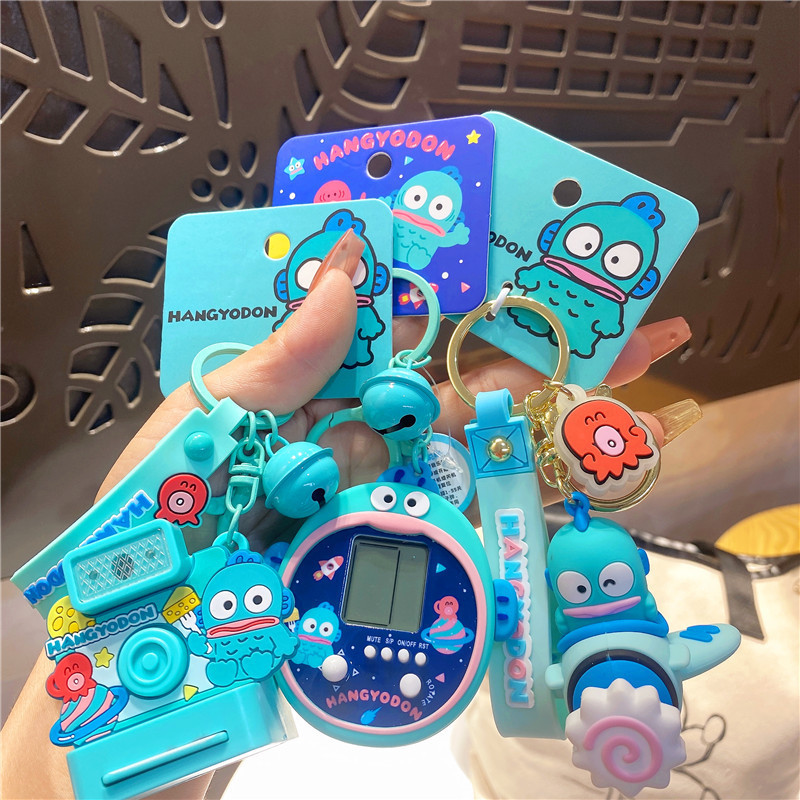 Genuine Sanrio Mermaid Hanton Invites Universe Polaroid Pilot Keychain Pendant Fun Toy Hanging Ornaments