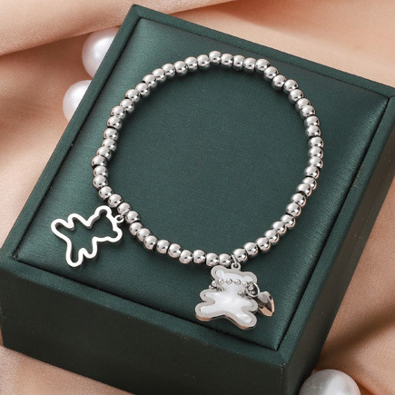 Corea del Sur Dongdaemun moda pulsera de acero de titanio nicho mujer diseño de acero inoxidable sensación de alta calidad joyas de pulsera transfronteriza universal