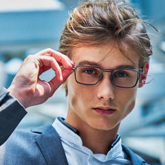 純鈦眼鏡框日本手作純鈦大框吳奇隆同款男女近視眼鏡方框配高度數