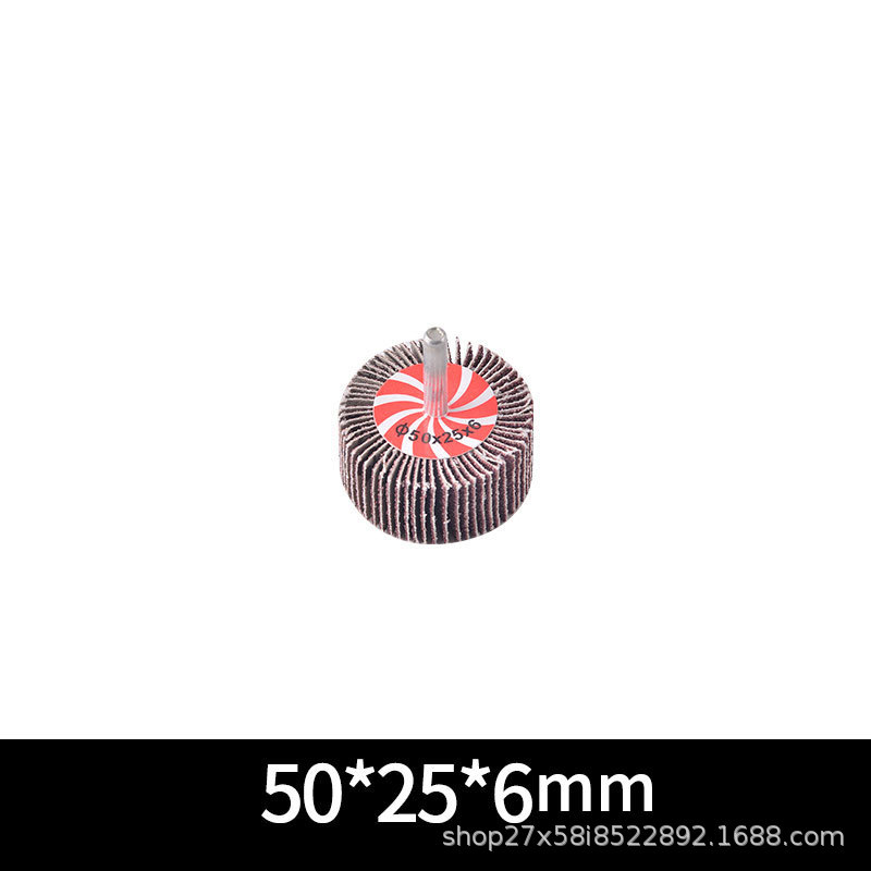 cabeza de molienda de obturación con mango de metal desoxidable pulido tela abrasiva cabeza de molienda de 6MM cilindro impulsor de eje con mango