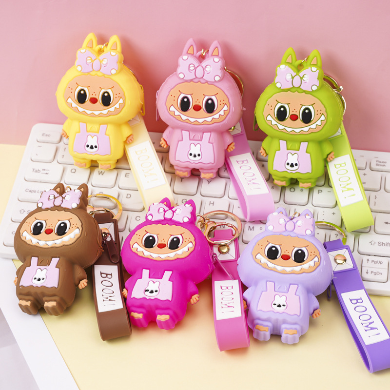 国境を越えた新しい子供用シリコンラブ漫画バッグ斜め小銭入れバッグ収納袋ペンダントギフト財布|undefined