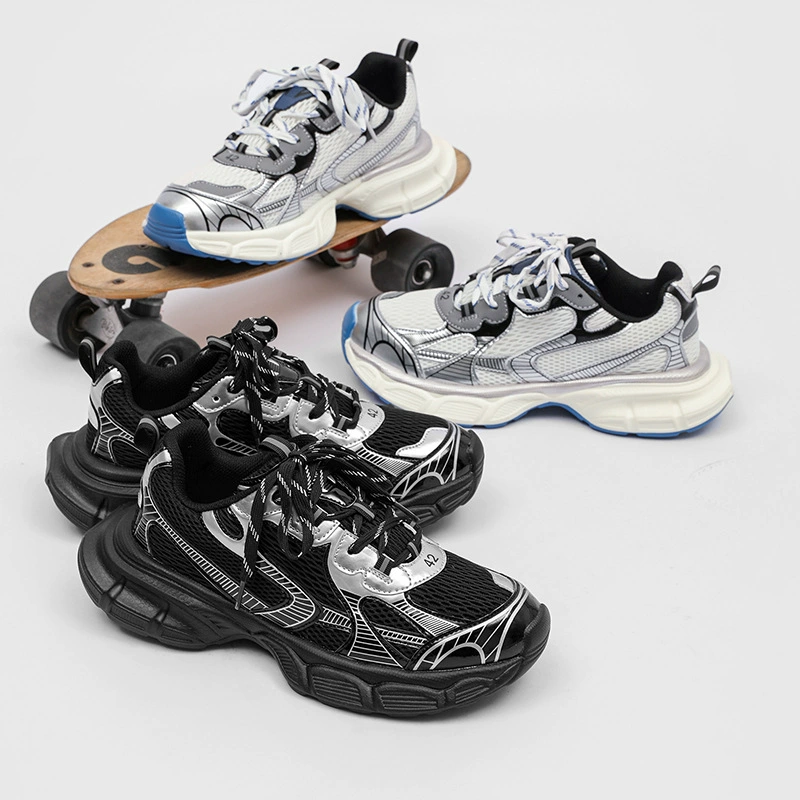 Нишевые модные брендовые мужские кроссовки-туфли dad shoes с толстой сеткой подошвы, универсальная модная обувь, новые парижские кэжуал кроссовки для пары, женская обувь