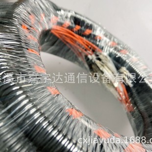 Prefabricated jumper 10-core multimode single-core black heat shrinkable tube corrugated pipe optical fiber protective jacket ST/UPC-LC/UPC
