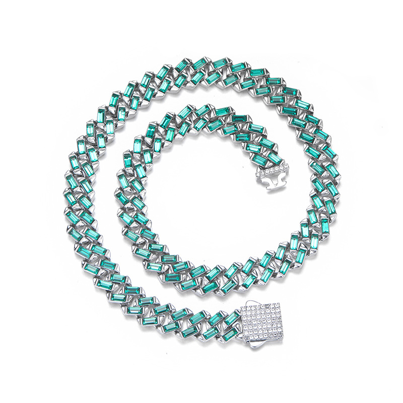 Fashion Geometric Alloy Inlay Rhinestones Unisex Necklace 1 Piece