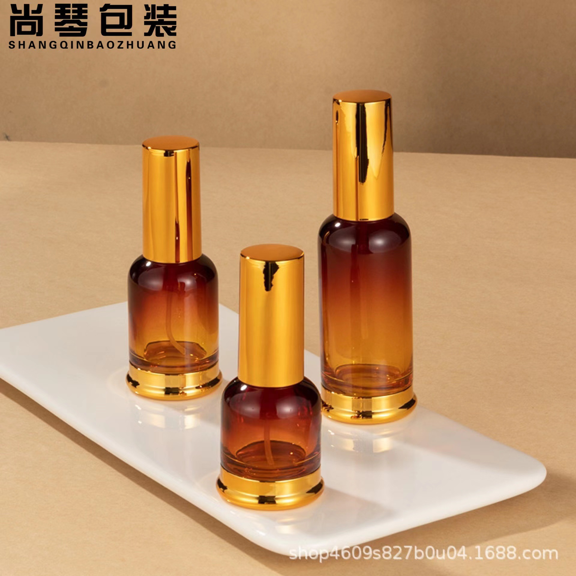 Ventas directas de fábrica en stock 20ml-50ml botella base botella de aceite esencial de alta calidad botella de spray base botella de vidrio