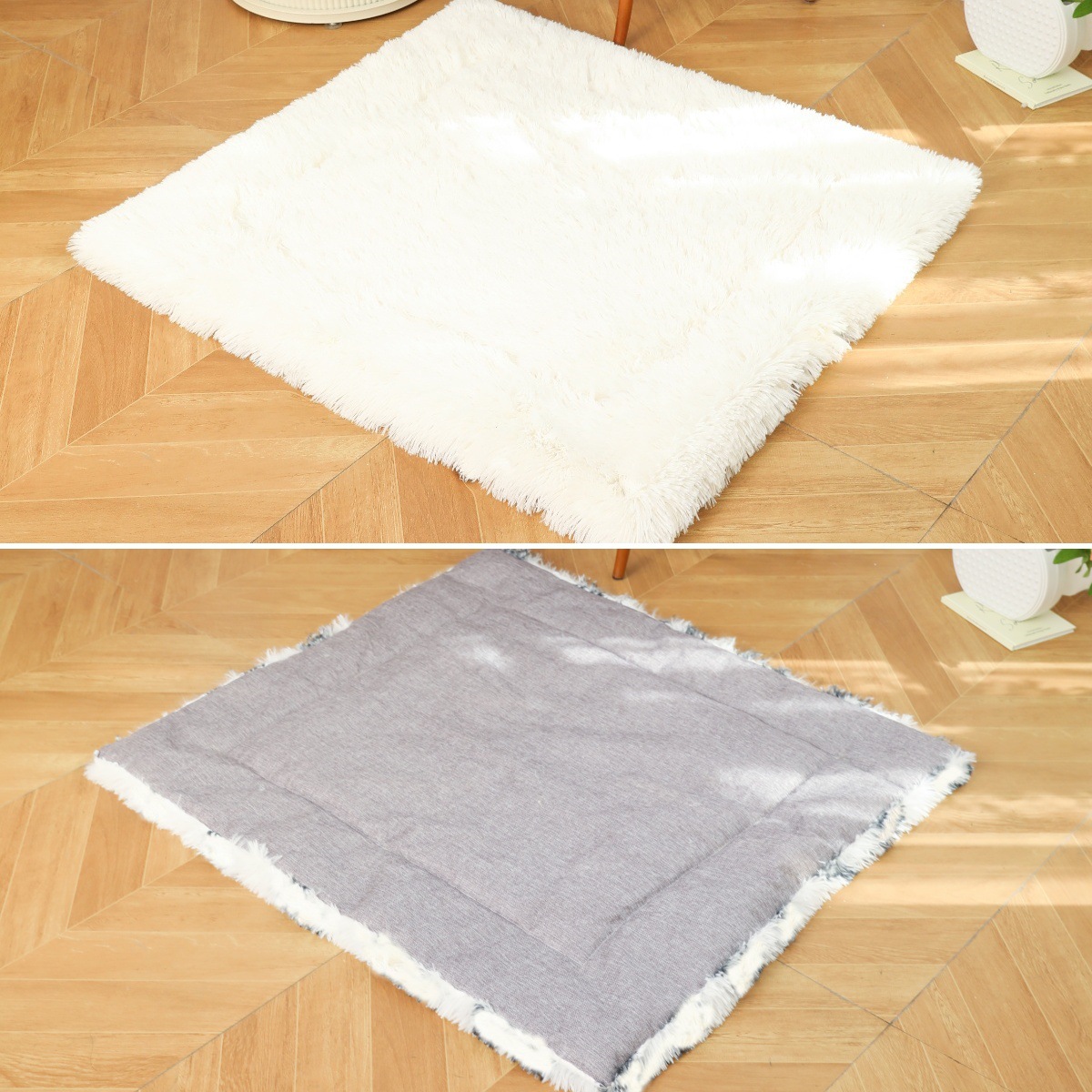 Almohadilla de jaula para perros de doble capa gruesa y lavable a máquina Almohadilla para perrera a prueba de humedad