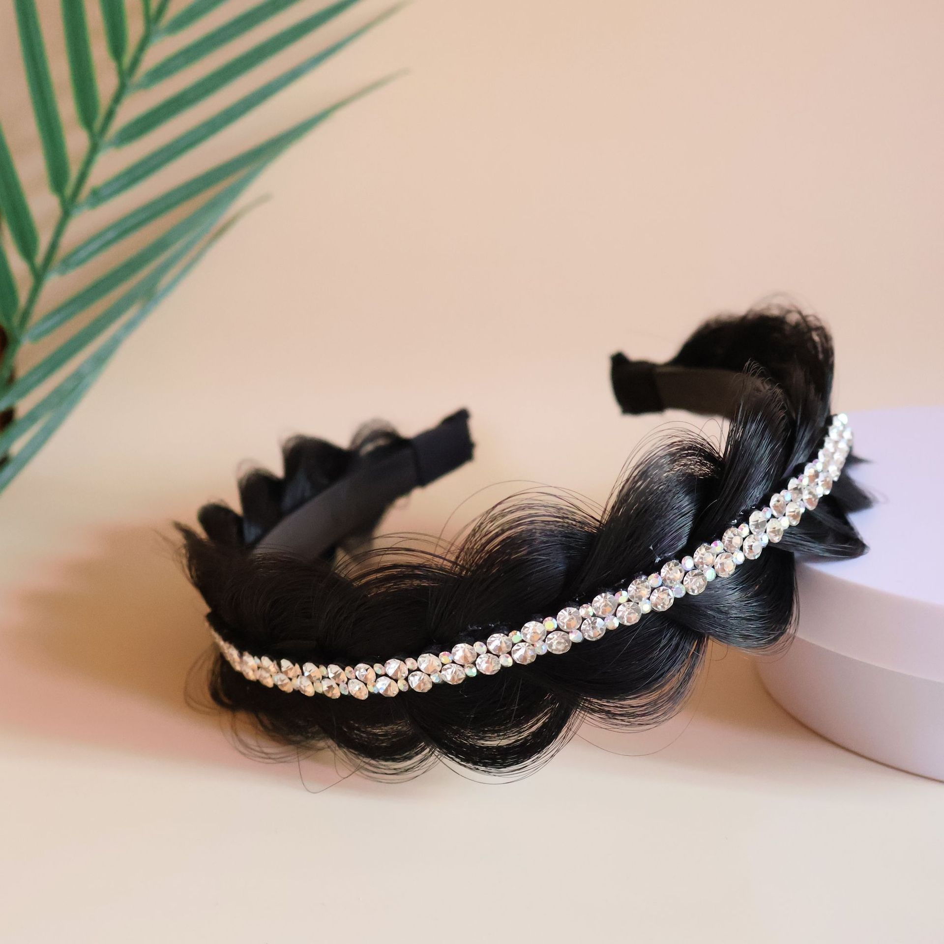 【大小钻款白钻】哑光丝自然黑