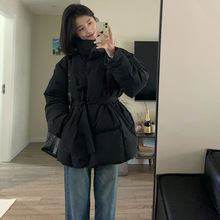 收腰立领羽绒服女2025冬季新款加厚白鸭绒小个子显瘦大牌气质外套