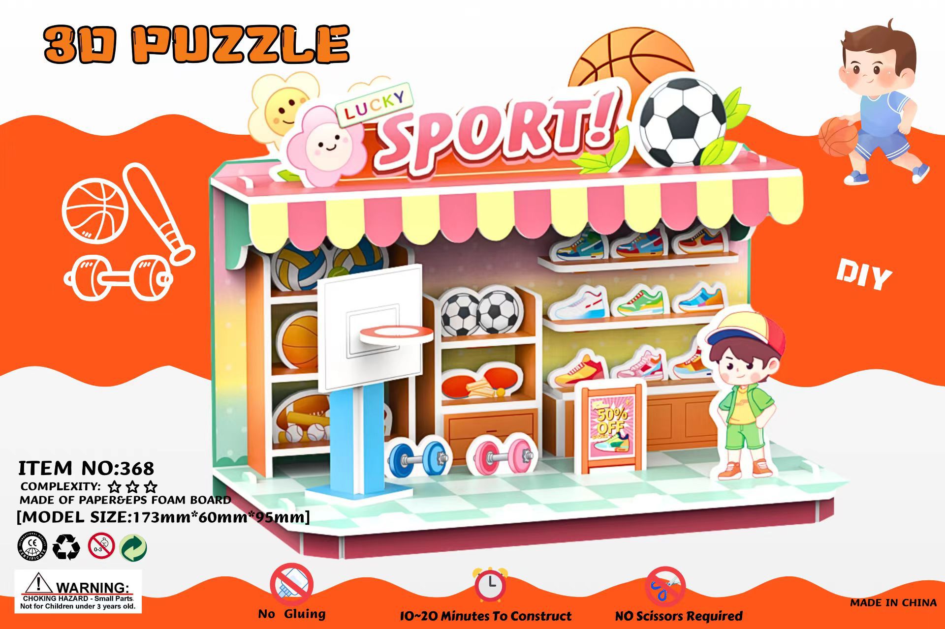 Diy子供新しい3d立体パズルモデル学校ギフト紙カラー手作りパズル玩具品質保証