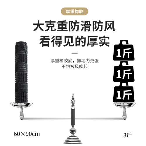 Cross-border hotel entrance rubber non-slip floor mats shopping mall entrance door mats entry dustproof household floor mats