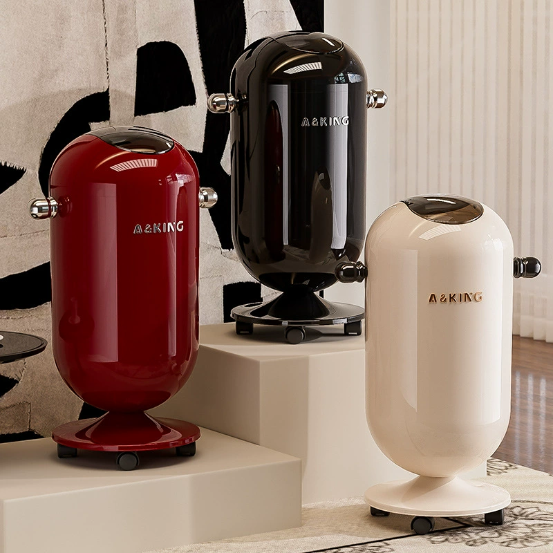 2025 новая модель кухонного мусорного ведра с высокой эстетической ценностью, крышкой, съемным вкладышем, большой вместимостью, без изгиба, на высоких ножках.