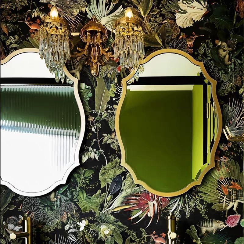 French American Retro Cosmetic Mirror Accessible Luxury Vanity Mirror Wall Hanging Decorative Mirror Bathroom Bathroom Mirror Led Smart French American Retro Cosmetic Mirror Accessible Luxury Vanity Mirror Wall Hanging Decorative Mirror Bathroom Bathroom Mirror Led Smart