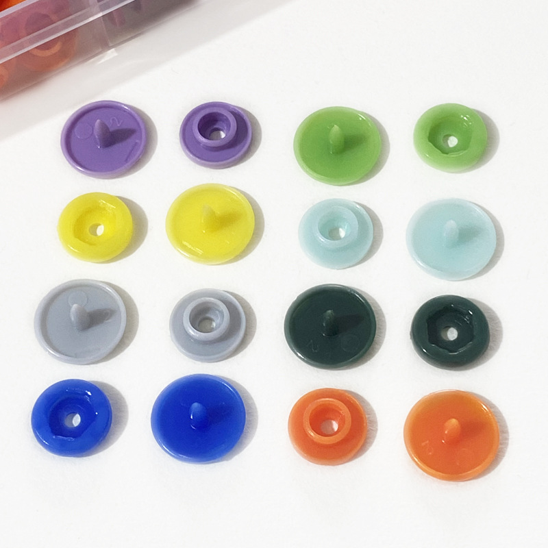 T3T5T8 impermeable con botón a presión de resina plástica, botones de ropa de bebé, botones invisibles, botones de color sin costura