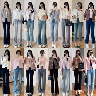 广州十三行秋冬季新款粗花呢小香风外套品牌折扣女装尾货批发货源