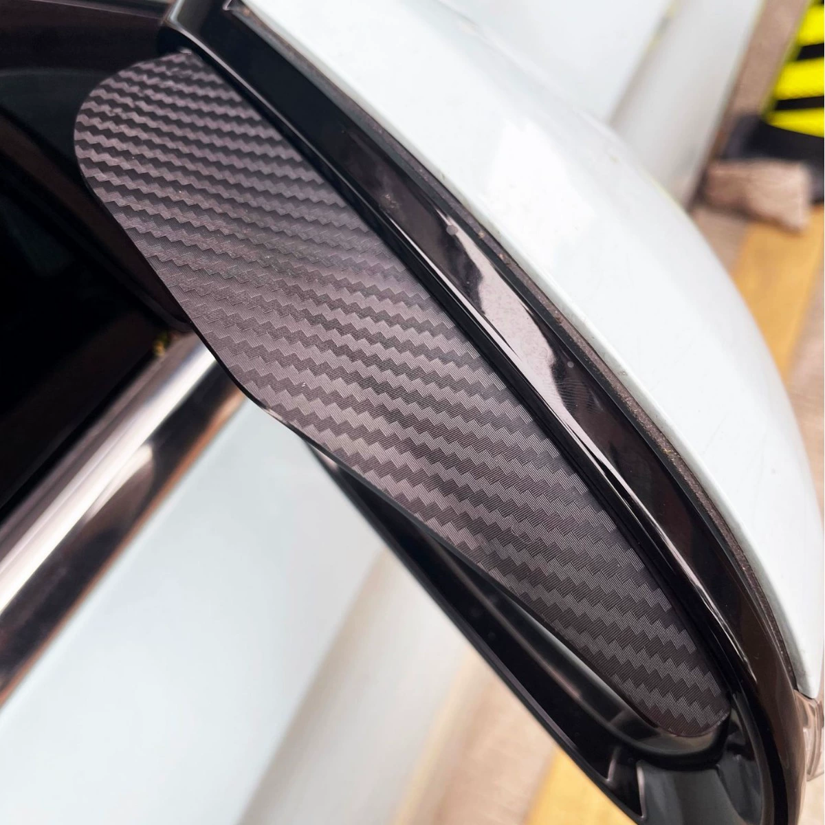 Производители поставляют Автомобильное зеркало заднего вида защита от дождя бровь утолщенная текстура из углеродного волокна зеркало заднего вида защита от дождя