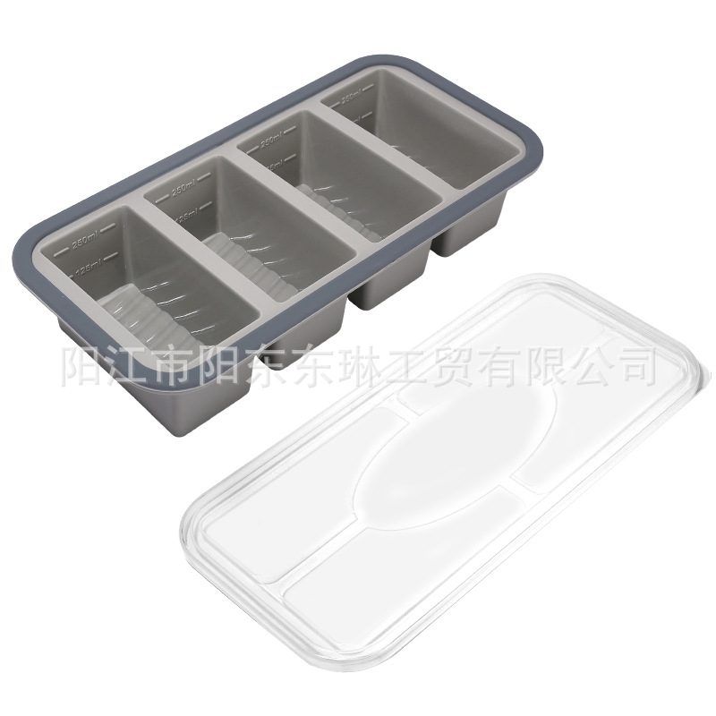 Transfronteriza venta caliente de silicona plegable caja de almuerzo caja de almuerzo caja de preservación de alimentos calentada por microondas caja de envasado