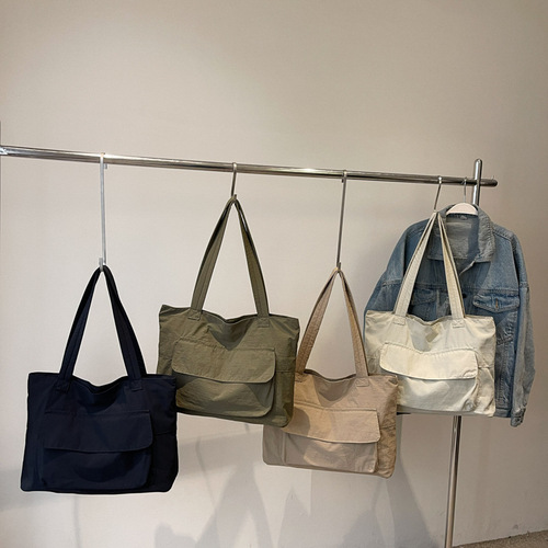 Korean bag, women's light handbag, 2026 new commuter one-shoulder underarm bag, large-capacity all-matching tote bag