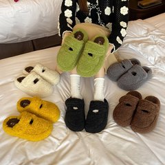 网红厚底毛毛拖鞋女款外穿2025秋冬季新款包头棉拖鞋家居舒适拖鞋