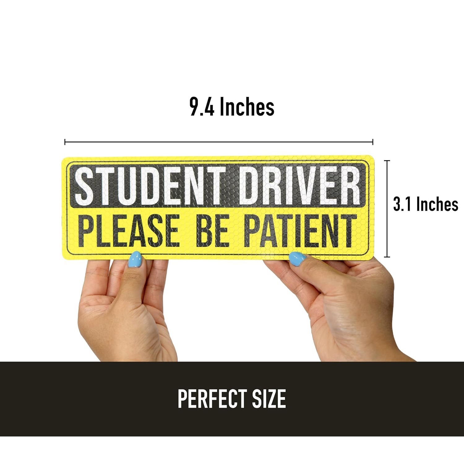 Amazon fuerte reflector STUDENT DRIVER pegatinas magnéticas de automóviles para conductores principiantes pegatinas de automóviles magnéticas blandas