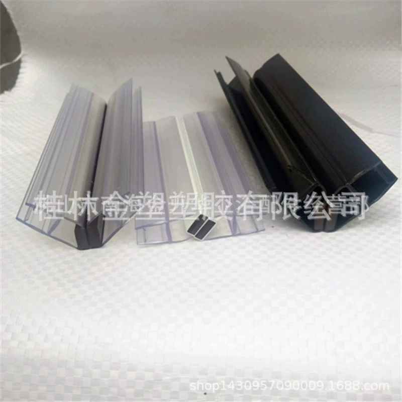 Черно-коричневая полоса для удержания воды в ванной комнате, стеклянная дверь, магнитная уплотнительная лента на 180 градусов, водонепроницаемая полоса, серая/белая магнитная присоска