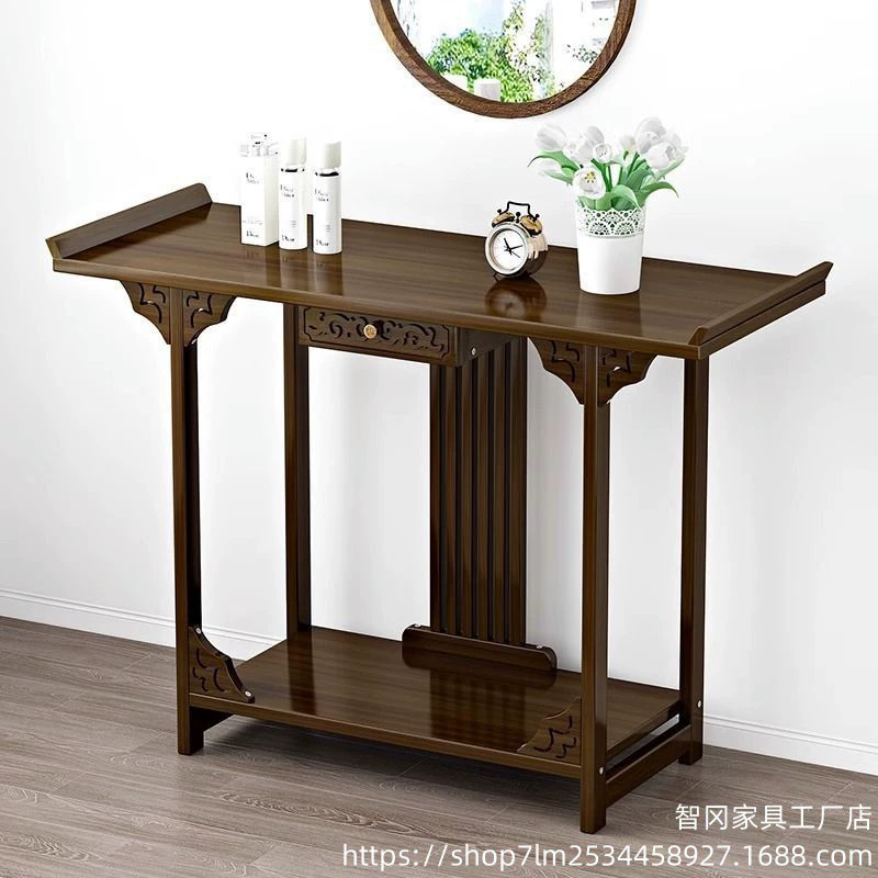 Новый китайский стол для подачи Современный простой стол с прихожей
