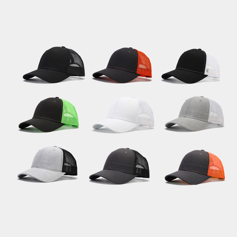 Nueva gorra de malla de moda para hombres y mujeres de ocio al aire libre a prueba de sol anti-choque Richardson conductor de camión sombrero de béisbol personalización