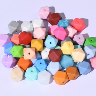 Cross-Border Silicone Beads Silicone Beads Baby Molar Teether Pacifier Chain DIY Accessories Silicone Beads Manufacturer Wholesale
