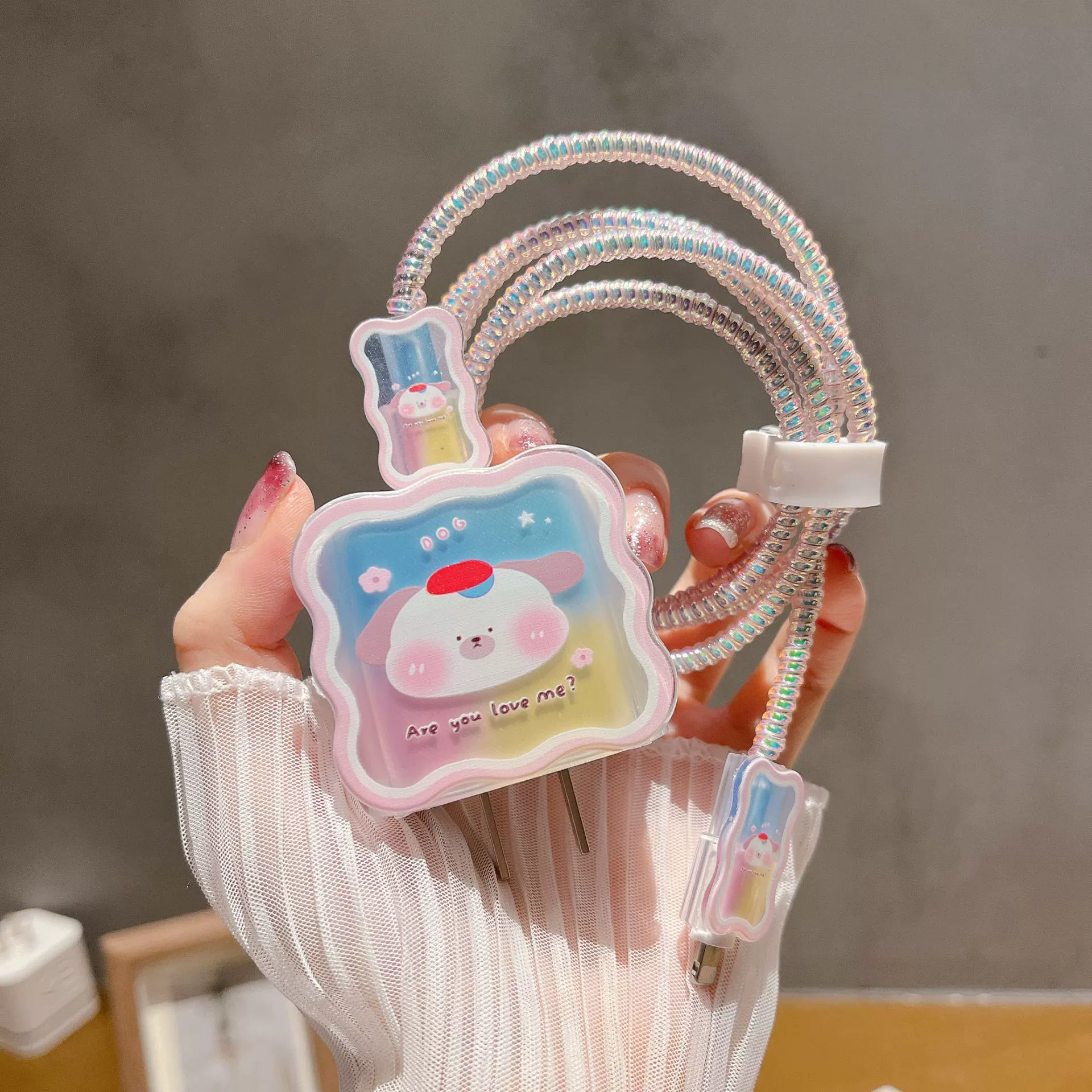 Cute Pig зарядная головка защитная чехол для Apple 20w зарядная головка защитная оболочка зарядная проволока защитная пряжка для быстрой зарядки