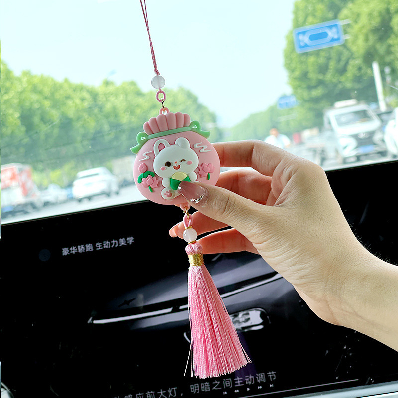Dragon Boat Festival car hanging [pink]