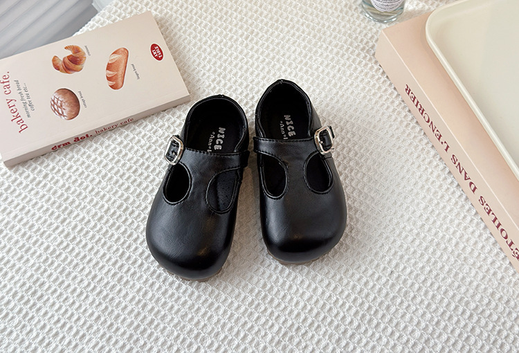 Chaussures mary jane en cuir élégantes pour filles printemps_voghion.com