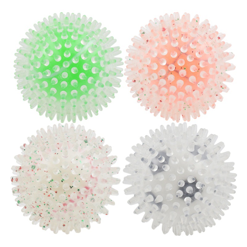 Nuevo juguete de sonido para perros TPR transfronterizo Thorn Ball vinilo béisbol fútbol mascota molares resistentes a los mordiscos juguete interactivo