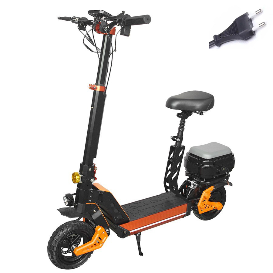 Nuevo scooter plegable para adultos con asiento amortiguador 10 pulgadas scooter eléctrico M5 scooter image 9