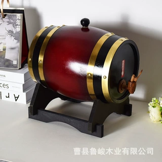 现货美式木质酒桶家居装饰葡萄酒红酒桶酒吧餐厅多规格散装啤酒桶