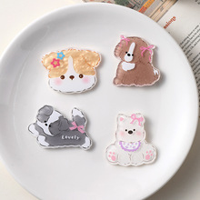 小狗柯基胸针宠物可爱卡通别针亚克力徽章挂件小饰品礼物厂家批发