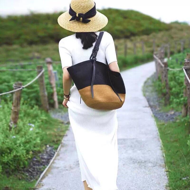 straw beach waterproof bag