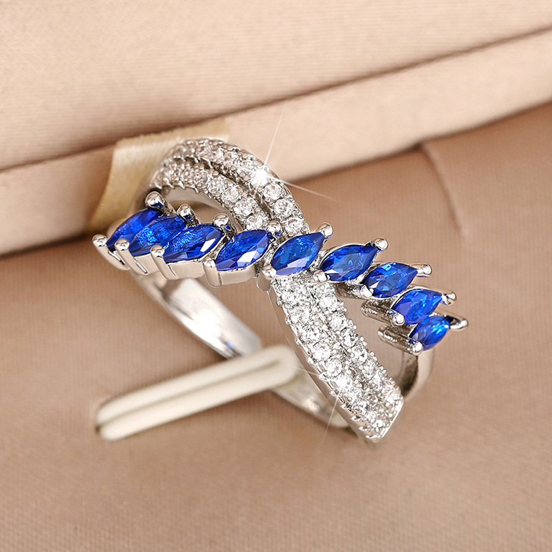 Bague femme avec pierre précieuse bague royale en cuivre mode_voghion.com