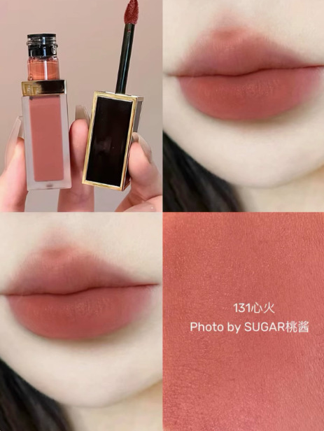 【官方正品】TF口红黑管白细管16滋润哑光100#80#保湿唇膏129唇釉|undefined